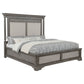 Cresswell Queen Upholstered Panel Bed Weathered Taupe