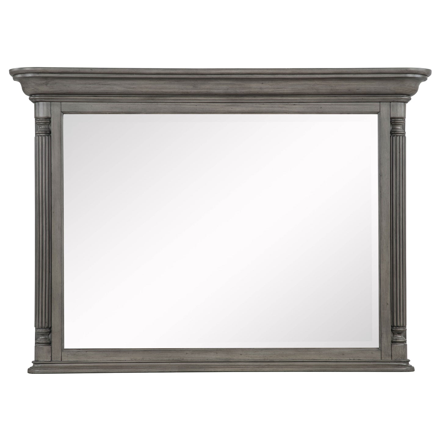 Cresswell Rectangular Dresser Mirror Weathered Taupe