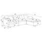 Hobson 4-piece Upholstered Modular Sectional Sofa Charcoal