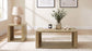 Alsina Square End Table with Open Shelf Greige