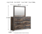 Drystan Dresser and Mirror