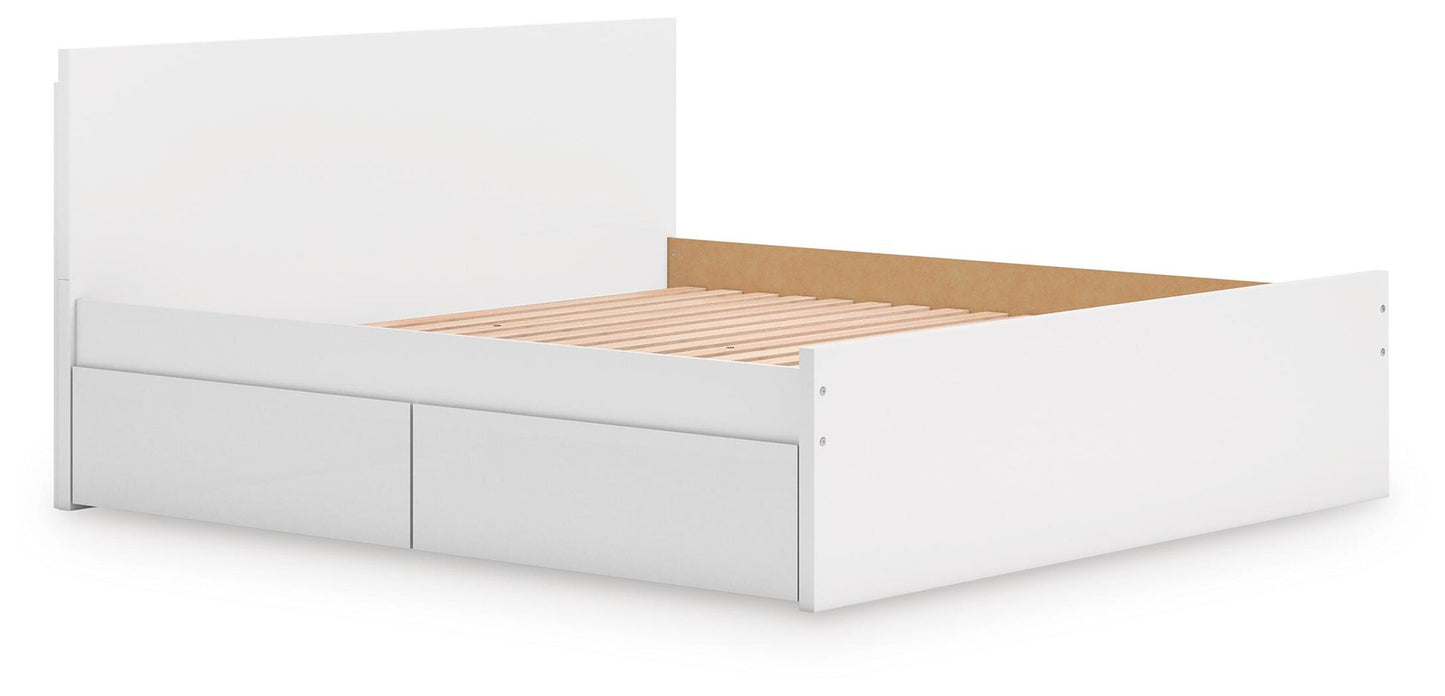 Onita King Panel Platform Bed with Storage