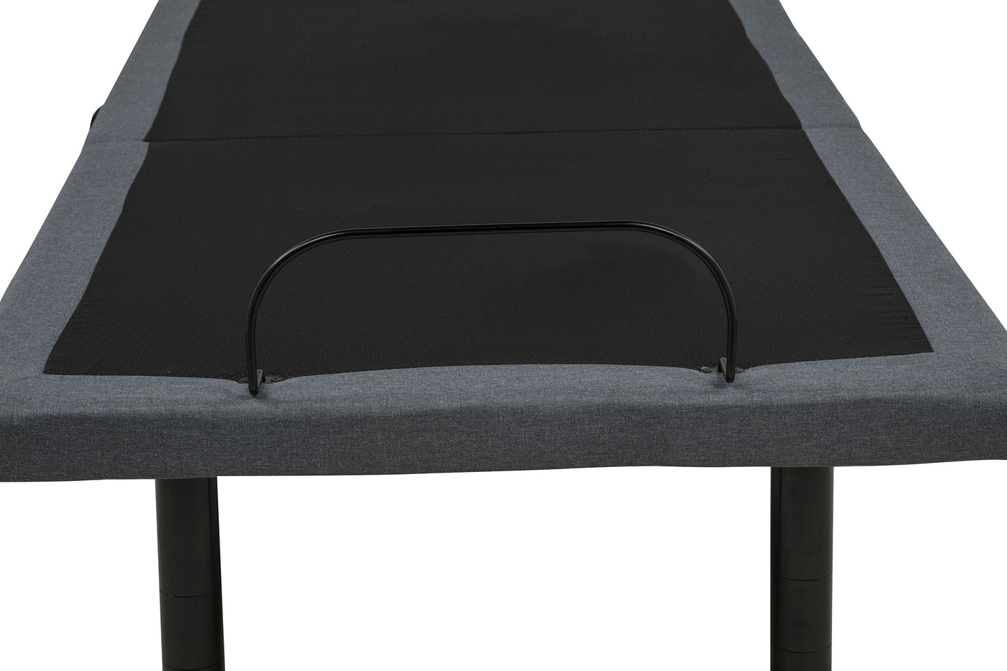 Weston Twin XL Dual-Motor Massage Adjustable Bed Base in Black and Grey