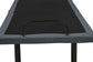 Weston Twin XL Dual-Motor Massage Adjustable Bed Base in Black and Grey
