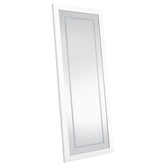 Nordio 72-inch LED Tempered Full Length Floor Mirror White