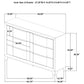 Farre 6-drawer Dresser Dark Brown