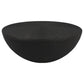Macedo 3-Piece Transitional Round Rattan Coffee and End Table Set Black