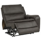 Marcell 7-Piece L-Shaped Power Reclining Sectional with Dual Consoles Grey