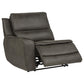 Marcell 3-Piece Transitional Power Reclining Sofa with USB Charging Grey