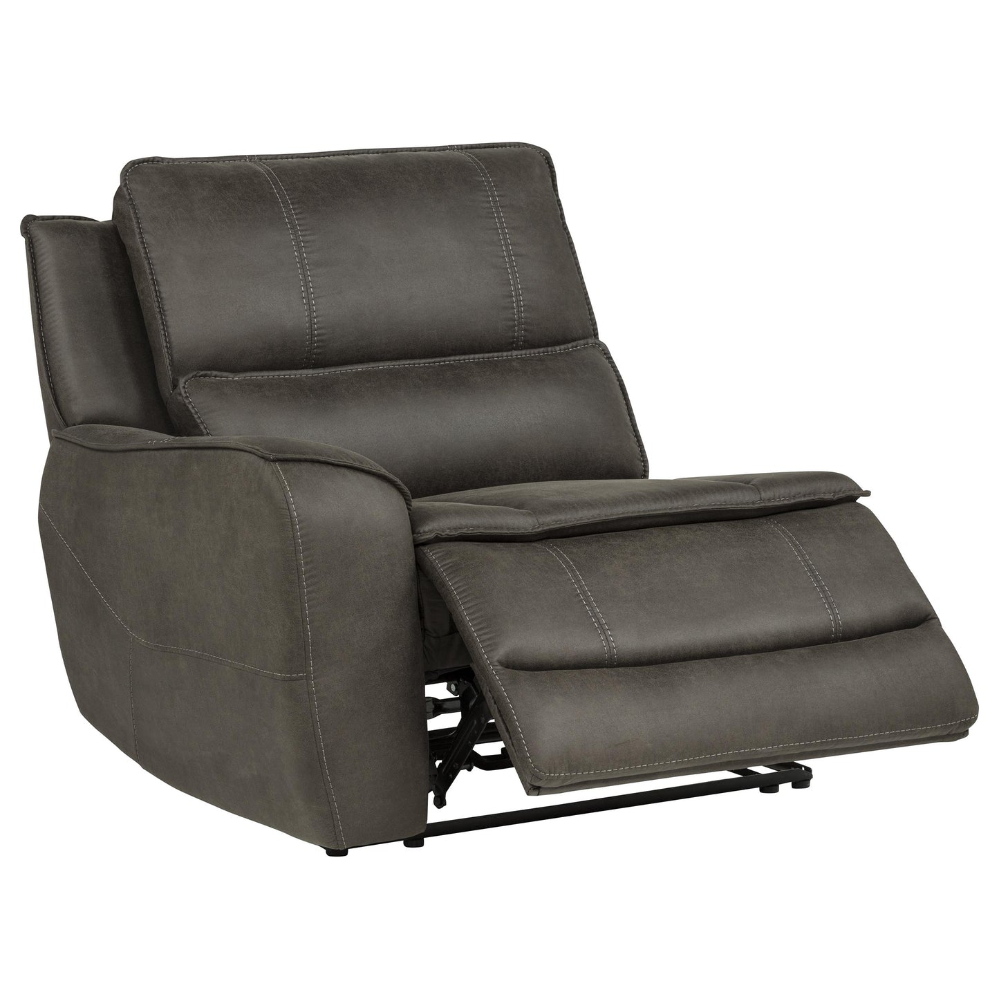 Marcell 5-Piece 3-Seat Power Home Theater Seating with Dual Consoles Grey