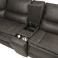 Marcell 3-Piece Power Reclining Loveseat with Charging Console Grey