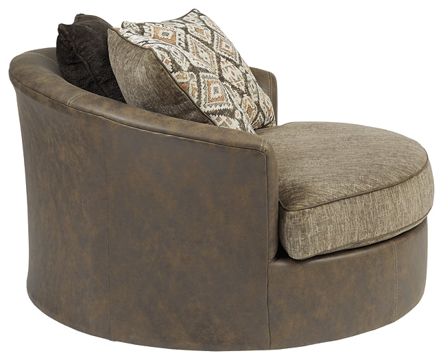 Abalone Oversized Swivel Accent Chair Cloud 9 Sleep Shops