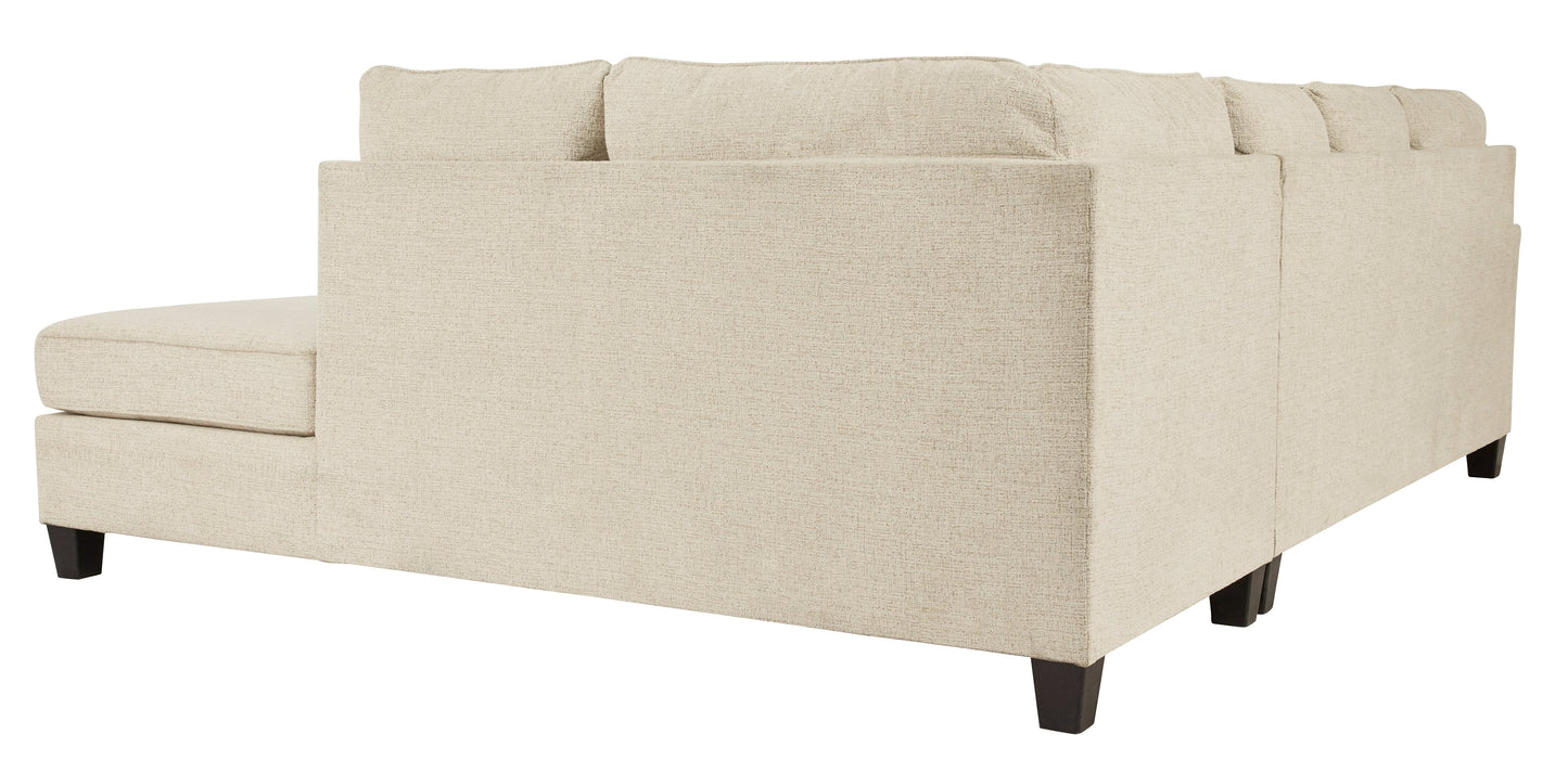 Abinger 2-Piece Sectional with Ottoman Cloud 9 Sleep Shops