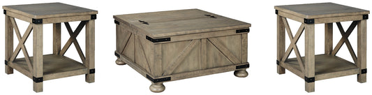Aldwin Coffee Table with 2 End Tables Cloud 9 Mattress & Furniture
