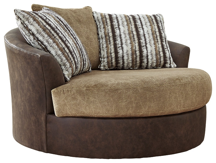 Alesbury Oversized Swivel Accent Chair Cloud 9 Mattress & Furniture