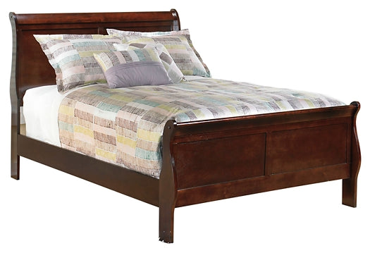 Alisdair Full Sleigh Bed with Mirrored Dresser and 2 Nightstands Cloud 9 Mattress & Furniture