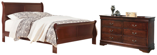 Alisdair Queen Sleigh Bed with Dresser Cloud 9 Mattress & Furniture