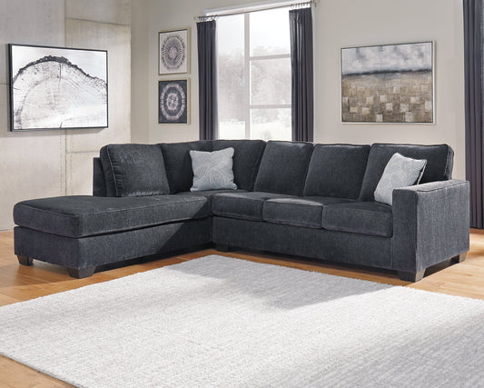 Altari 2-Piece Sectional with Chaise Cloud 9 Mattress & Furniture