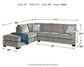 Altari 2-Piece Sectional with Chaise Cloud 9 Mattress & Furniture