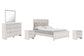 Altyra Queen Panel Bed with Mirrored Dresser and 2 Nightstands Cloud 9 Mattress & Furniture