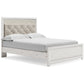Altyra Queen Panel Bed with Mirrored Dresser and Chest Cloud 9 Mattress & Furniture