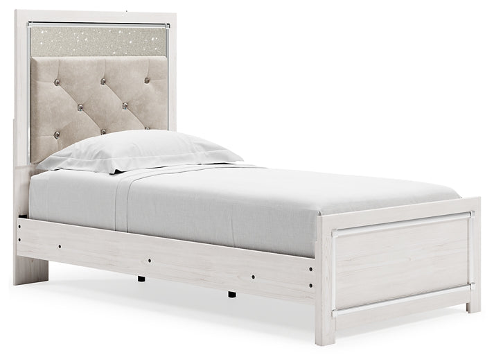 Altyra Twin Panel Bed with Dresser Cloud 9 Mattress & Furniture
