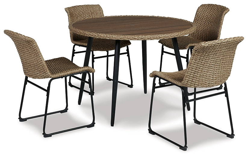 Amaris Outdoor Dining Table and 4 Chairs Cloud 9 Mattress & Furniture