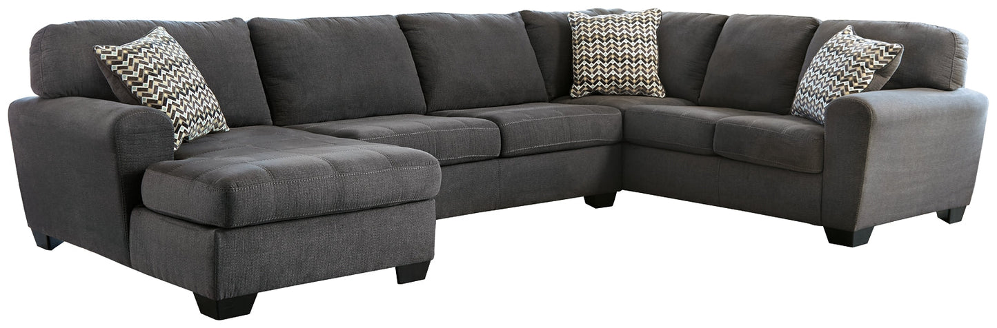 Ambee 3-Piece Sectional with Chaise Cloud 9 Mattress & Furniture