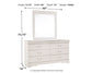 Anarasia Queen Sleigh Headboard with Mirrored Dresser Cloud 9 Mattress & Furniture