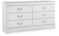 Anarasia Six Drawer Dresser Cloud 9 Mattress & Furniture