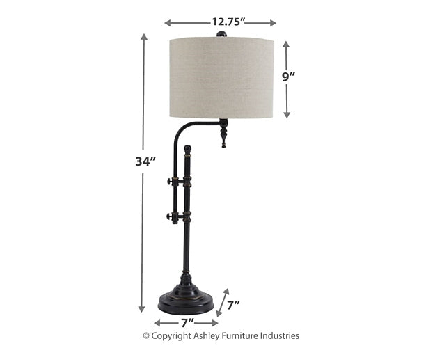 Anemoon Metal Table Lamp (1/CN) Cloud 9 Mattress & Furniture