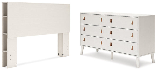 Aprilyn Queen Bookcase Headboard with Dresser Cloud 9 Mattress & Furniture