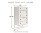 Aprilyn Twin Bookcase Headboard with Dresser and Chest Cloud 9 Mattress & Furniture