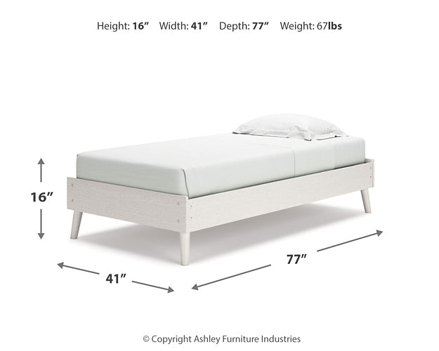 Aprilyn Twin Platform Bed with Dresser Cloud 9 Mattress & Furniture