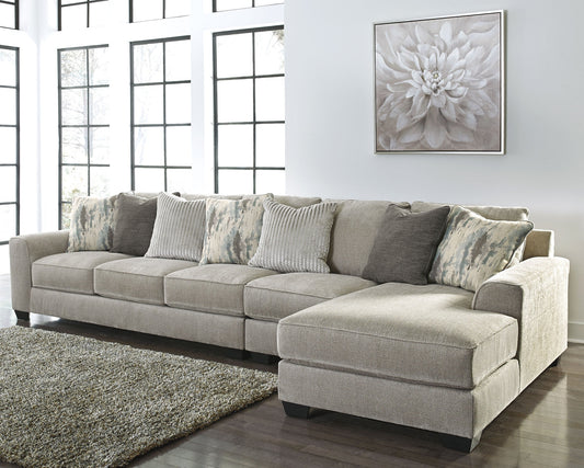 Ardsley 3-Piece Sectional with Chaise Cloud 9 Mattress & Furniture