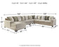 Ardsley 5-Piece Sectional with Chaise Cloud 9 Mattress & Furniture
