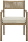 Aria Plains Arm Chair With Cushion (2/CN) Cloud 9 Mattress & Furniture