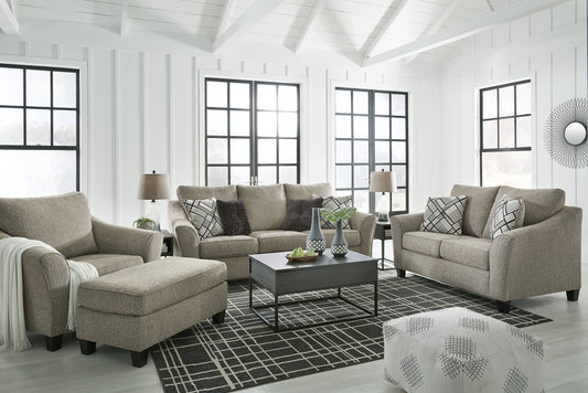 Barnesley Sofa, Loveseat, Chair and Ottoman Cloud 9 Mattress & Furniture