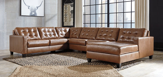 Baskove 4-Piece Sectional with Chaise Cloud 9 Mattress & Furniture
