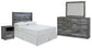 Baystorm Full Panel Headboard with Mirrored Dresser and Nightstand Cloud 9 Mattress & Furniture