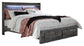Baystorm King Panel Bed with 2 Storage Drawers with Dresser Cloud 9 Mattress & Furniture
