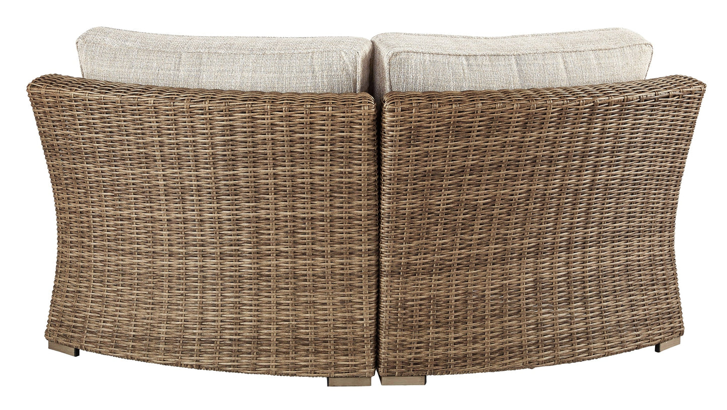 Beachcroft Curved Corner Chair w/Cushion Cloud 9 Mattress & Furniture