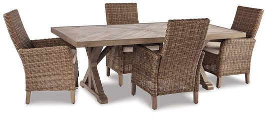 Beachcroft Outdoor Dining Table and 4 Chairs Cloud 9 Mattress & Furniture