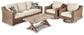 Beachcroft Outdoor Sofa and 2 Chairs with Coffee Table Cloud 9 Mattress & Furniture