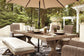 Beachcroft RECT Dining Table w/UMB OPT Cloud 9 Mattress & Furniture