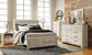 Bellaby Queen Platform Bed with 2 Storage Drawers with Mirrored Dresser, Chest and Nightstand Cloud 9 Mattress & Furniture