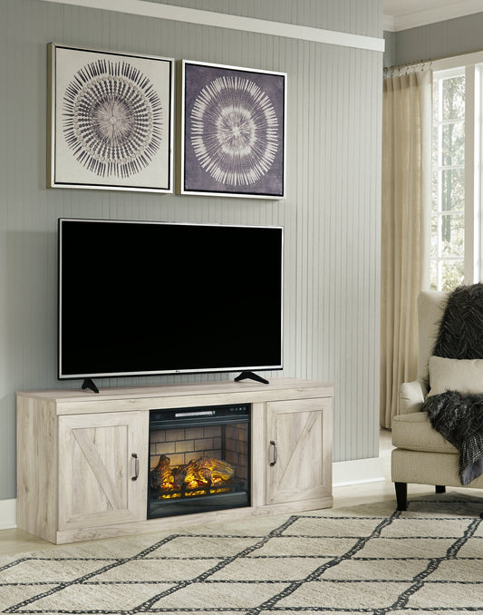 Bellaby TV Stand with Electric Fireplace Cloud 9 Mattress & Furniture