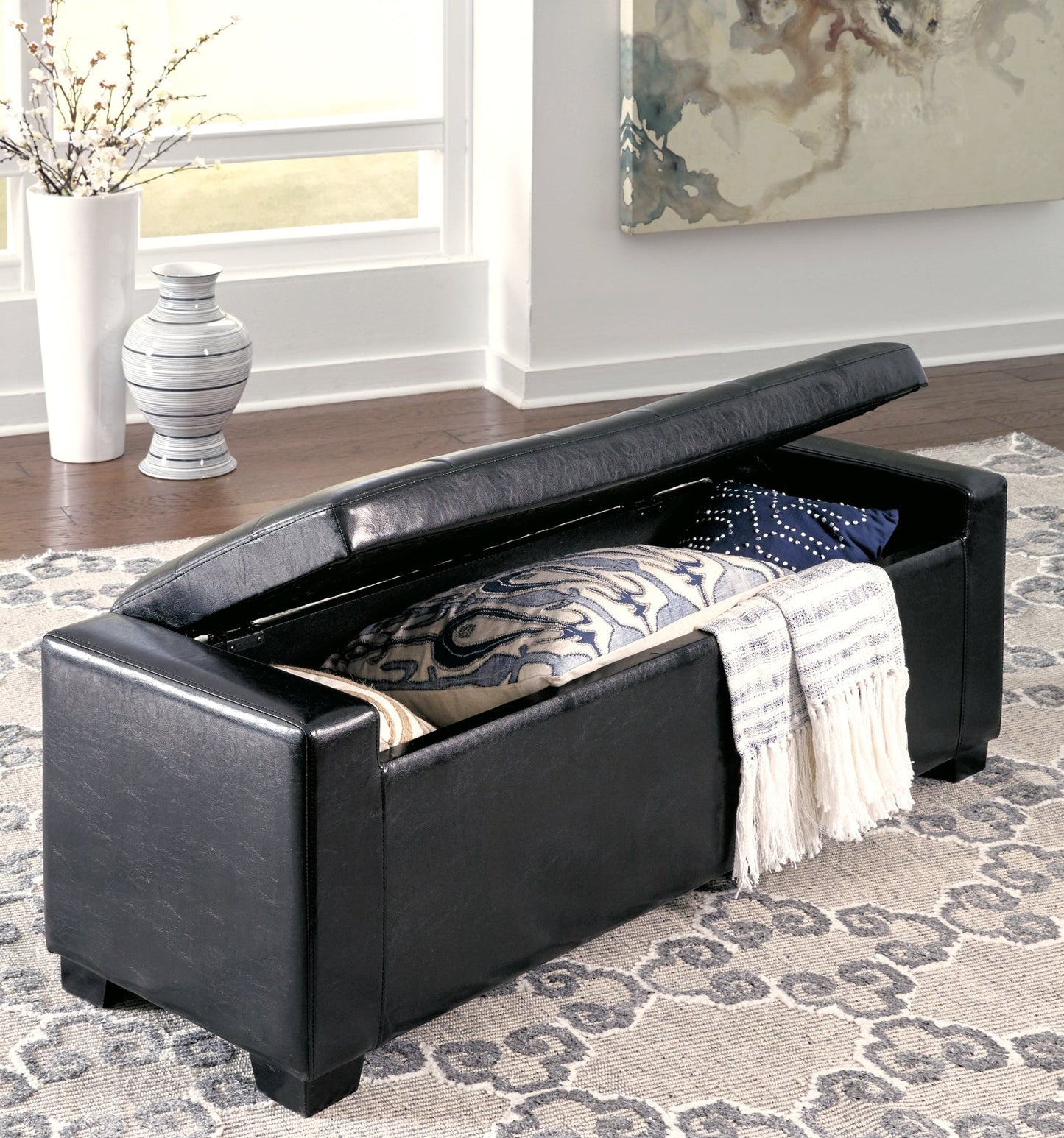 Benches Upholstered Storage Bench Cloud 9 Mattress & Furniture