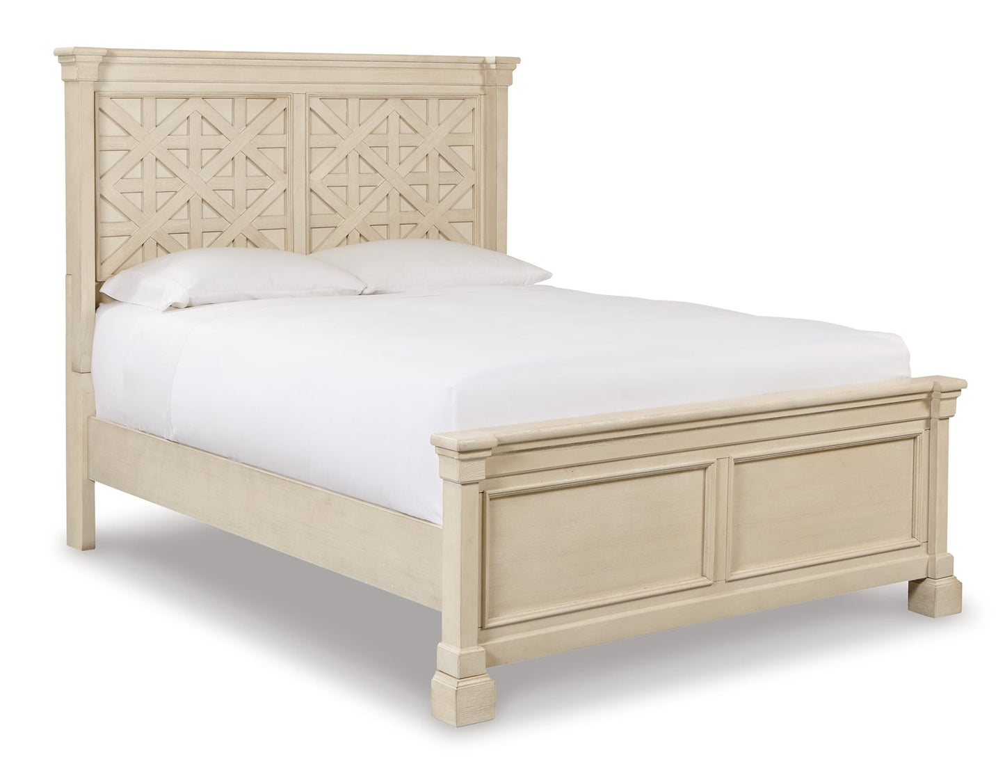 Bolanburg Queen Panel Bed with Mirrored Dresser Cloud 9 Mattress & Furniture