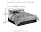 Bostwick Shoals King/California King Panel Headboard with Dresser Cloud 9 Mattress & Furniture